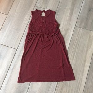 Right at the knee Tillys dress.